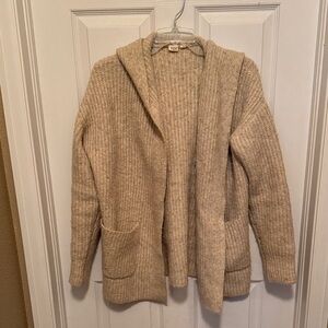 GAP Tan Hooded Cardigan
